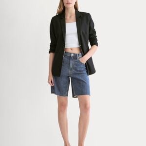 Everlane Women's OG Baggy Jean Short in Medium Blue, Size 30